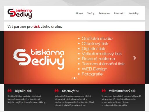 digitální a ofsetový tisk, řezaná reklama, polygrafická výroba