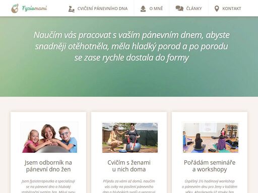 naučím vás pracovat s vaším tělem a hlavně pánevním dnem, abyste snadněji otěhotněla, měla hladký porod a po porodu se zase rychle dostala do formy.