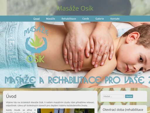 v našem masážním studiu vám přinášíme relaxaci, odpočinek i úlevu při bolestivých stavech pro zlepšení vašeho každodenního života.