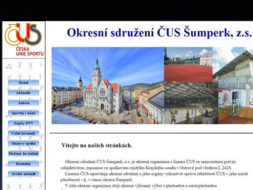 čus, šumperk oficiální stránky čus šumperk