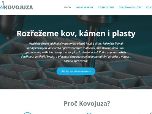 nabízíme řezání jakéhokoliv materiálu včetně kovů a slitin i kalených či jinak modifikovaných, dále těžko opracovatelných materiálů jako sklolaminátů, skel, gumotextitů, měkkých i tvrdých pryží, plastů, těsnění apod.vodní paprsek dokáže dosáhnout vynikající kvality a přesnosti řezu bez tepelného namáhání výrobku a nutnosti dalšího opracování.