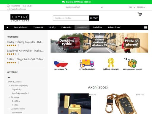 ověřený český e-shop - objednávky doručíme již do 2 pracovních dní
vychytávky, jež usnadňují a zlepšují váš každodenní život