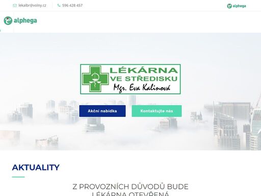 lékárna na obecní ulici se nachází přímo ve zdravotním středisku města albrechtice. pro své zákazníky má připravený široký sortiment léků na předpis ale i volně prodejných. při nákupu se nebojte poradit s lékárnicí, která vám vždy dobře doporučí a poradí s výběrem léčiv či vitamínů.
