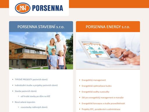 pasivní rodinné domy, zajištění od studie a projektu po kolaudaci, vzduchotechnika s rekuperací tepla, poradenství ve stavebnictví a energetice, energetický management, iso 50001, sw e-manažer, dotační poradenství, nová zelená úsporám