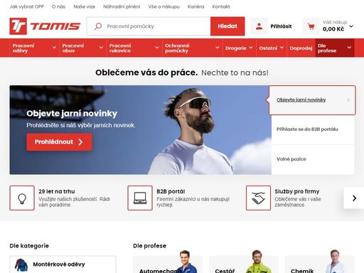 spolehněte se na odborníky a vyberte si pracovní oděvy a obuv od top výrobců. široká nabídka pro jednotlivce i firmy, poradenství a zakázková úprava.