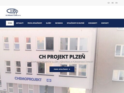 ch projekt plzeň - poskytování komplexních projektových a konzultačních služeb při přípravě a realizaci staveb a technologických celků