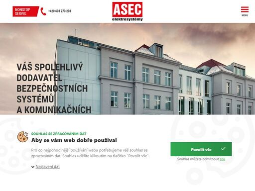 váš spolehlivý dodavatel bezpečnostních systémů a komunikačních infrastruktur