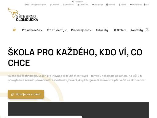 každy´ si zaslouží kvalitní příležitost k rozvoji. jsme tu pro všechny, kteří chtějí vyniknout ve svém oboru – od ekonomie přes řemesla po high-tech.