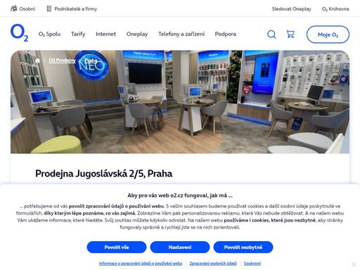 prodejna praha - jugoslávská 2/5. o2 služby, telefony, zařízení a příslušenství nebo profesionální podpora a spoustu dalšího, to nabízejí všechny naše značkové prodejny.