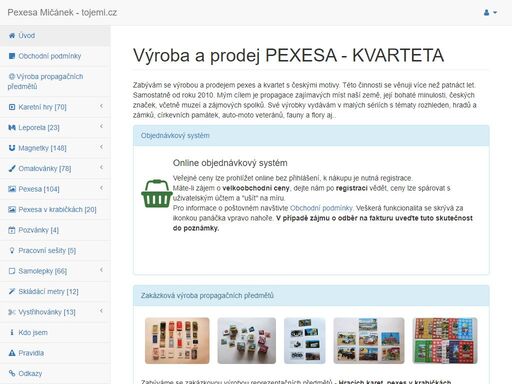 zakázková výroba pexes a kvartet. pexesa rozhledny, fauna, veteráni.