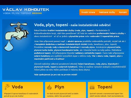 instalatérské práce (voda, plyn, topení) v okolí měst pardubice, lázně bohdaneč, přelouč, chrudim a hradec králové