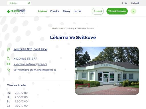 lékárna ve svítkově » lékárny pharmapoint jsou tu pro vás již více než 10 let