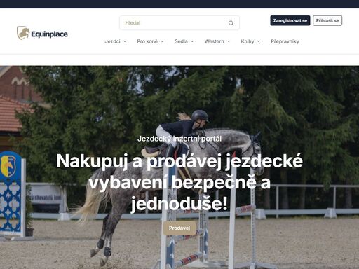 nakupuj a prodávej jezdecké potřeby
