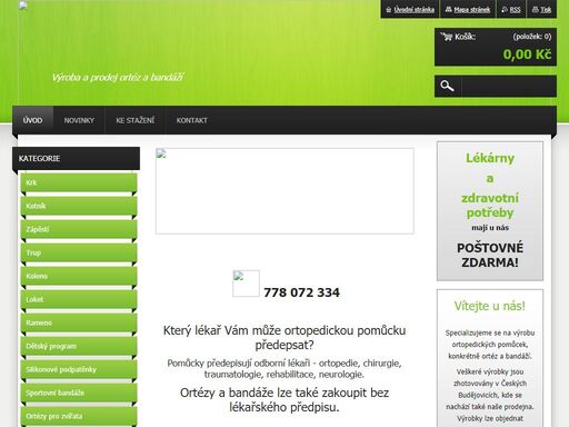 zabýváme se výrobou a prodejem ortopedických a rehabilitačních pomůcek.