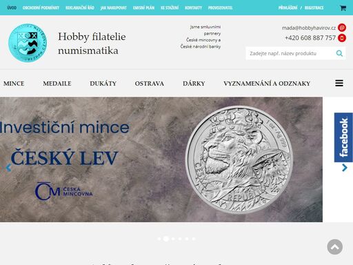 široký výběr mincí, medailí a slitků. ověřený a autorizovaný prodejce s historií a řadou spokojených zákazníků