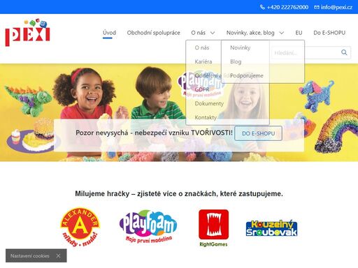    
   
   
milujeme hračky – zjistetě více o značkách, které zastupujeme.   
                     
   
   
   
   
   
   
jsem obchodník  nebo instituce   ...