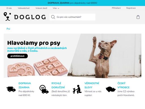 doglog, prémiový výrobce a prodejce chovatelských potřeb pro všechny domácí mazlíčky . česky, zdravě a chytře!