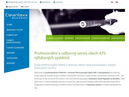 nabízíme profesionální čištění dpf - filtrů pevných částic a katalyzátorů pro všechny emisní skupiny. používáme koncept cleantaxx s certifikátem kvality tüv.