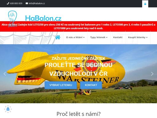 habalon.cz jsou vyhlídkové lety horkovzdušným balonem a vzducholodí v nejrůznějších formách po celé čr. proleťte se jedinou vzducholodí v čr.