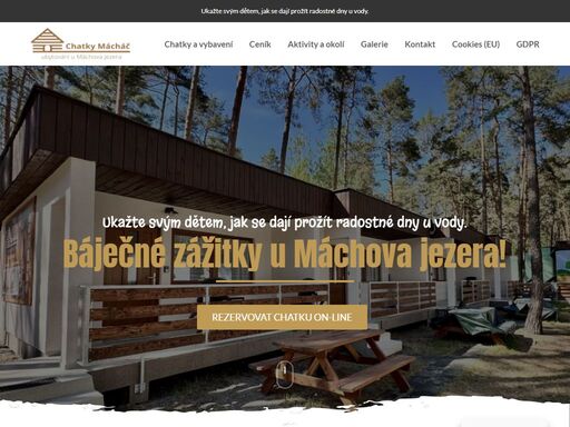ubytování u máchova jezera v nově rekonstruovaných chatkách. rezervace on-line! ukažte svým dětem, jak se dají prožít radostné dny u vody.