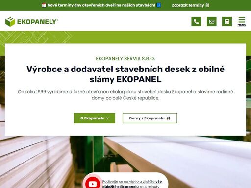 výrobce a dodavatel ekopanelu pro stavby dřevostaveb. zdravé a ekologické řešení pro vaše bydlení.