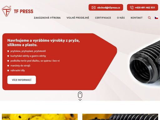 navrhujeme a vyrábíme na zakázku kuchyňské a gastro stěrky, podložka terče pod dlažbu, se spárou i bez ní, manžety do trojů a náhradní díly.