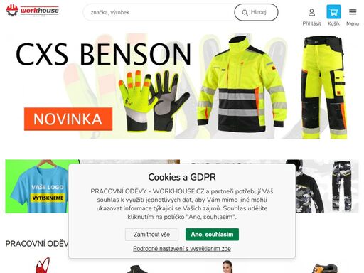 pracovní oděvy workhouse.cz
děkujeme, že jste navštívili náš e-shop workhouse.cz. jsme specialisté na pracovní oděvy, pracovní obuv, pracovní rukavice a o