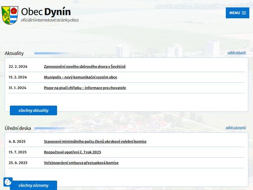 dynín je obec ležící v okrese české budějovice, kraj jihočeský, zhruba 7,5 km jihozápadně od veselí nad lužnicí a 21 km severovýchodně od českých budějovic