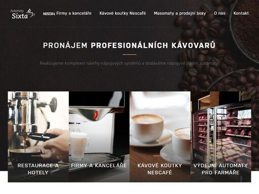 kompletní služby spojené s návrhy nápojových systémů a zajištění veškerých služeb spojených s dovozem, distribucí a přípravou kávy pro restaurace, hotely, firmy a další provozovny.