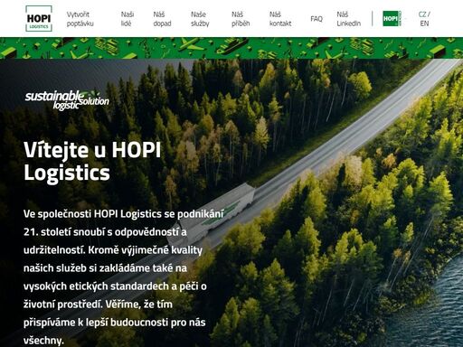 společnost hopi logistics – rodinná firma přinášející inovativní řešení pro logistiku a důraz na udržitelnost. don't worry be hoppi!