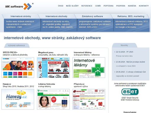 ? internetové obchody, které prodávají ? úspěšné www stránky ? zakázkový software na míru vašim požadavkům ? seo optimalizace ? reklama