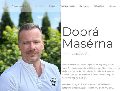 objevte místo, kde se snoubí péče, klid a dotek. dobrá masérna v praze nabízí relaxační a sportovní masáže v příjemném prostředí pod vedením zkušeného maséra.