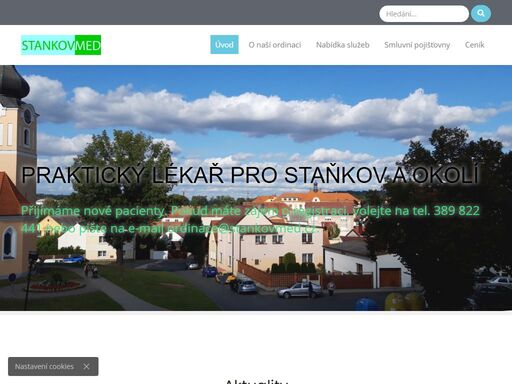   mudr. alena křížková poskytuje služby praktického lékaře pro staňkov, holýšov, horšovský týn, osvračín, merklín a okolí.
zaregistrujte se emailem na krizkova…