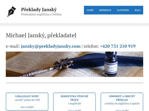 překladatel angličtiny a češtiny. kvalitní překlady a profesionální jednání. překlady technických, obchodních a dalších textů.