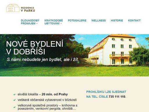 bydleni,rezidence,dobříš,pronajem,hotel,pension,byt,příbram,mníšek, mníšek pod brdy,nove rezidenční bydlení v nájemních bytech se zahradou, možností využívání velkorysých společných prostor a dalších služeb.