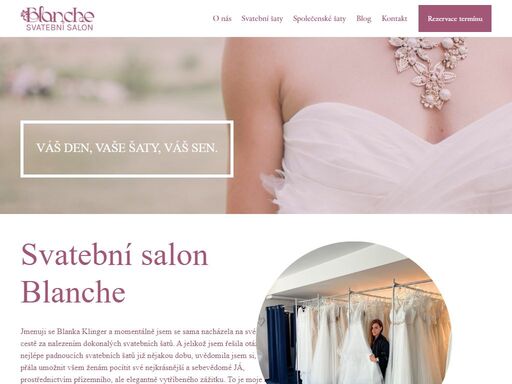 svatební salon blanche, vás provede celým procesem výběru svatebních i 
společenských šatů bez stresu a spěchu. nabízíme možnosti půjčovného i 
prodeje - rozhodnutí je na vás.