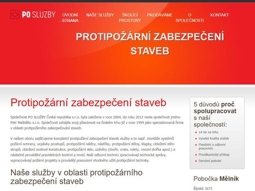 zajišťujeme protipožární zabezpečení staveb a následné provádění kontrol a revizí, zpracováváme systém bozp pořádáme odborná školení.