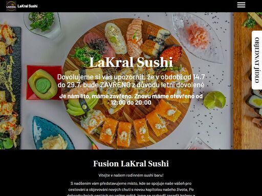 lakral sushi újezd nad lesy - rozvoz praha 9. vychutnejte si japonské speciality a vždy čerstvé suroviny