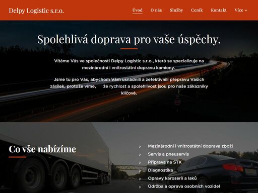 spolehlivá doprava pro vaše úspěchy.