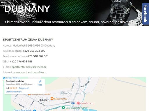 sportcentrum želva dubňany adresa: hodonínská 1680, 696 03 dubňany telefon recepce: +420 518 364 300 telefon...