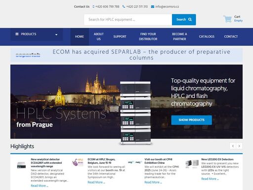 hplc and flash chromatography systems and components  • developed in eu • certified • meeting the customer needs