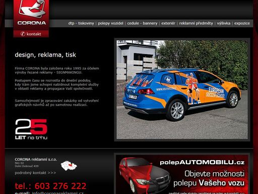 reklama, design, tisk - corona reklamní s.r.o.