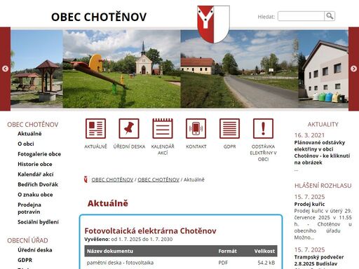 obec chotěnov
