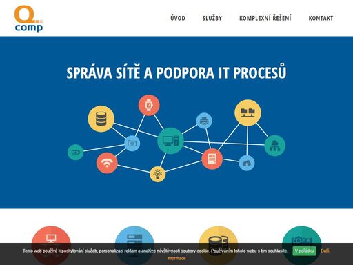 q-comp se specializuje na poskytování služeb v oblasti správy sítí od roku 1999. s těmito službami úzce souvisí i zabezpečení počítačových sítí
