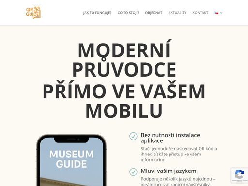 stačí jednoduše naskenovat qr kód a ihned získáte přístup ke všem informacím.