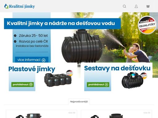 kvalitní jímky, plastové nádrže, nádrže na dešťovou vodu za výhodné ceny. rozvážíme po celé čr.