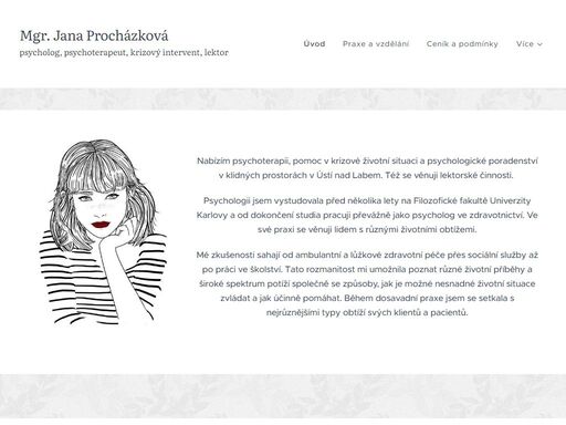 psychologie ústí nad labem, mgr. jana procházková