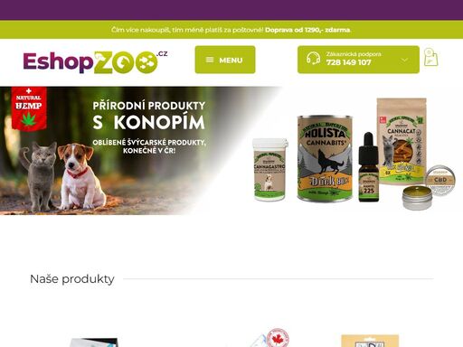 široký výběr krmiv a pamlsků pro vašeho parťáka