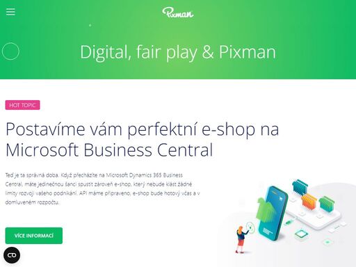 vývoj webů, e-shopů, e-commerce řešení, internetových aplikací, prototypování, microsites, design, animace. 
