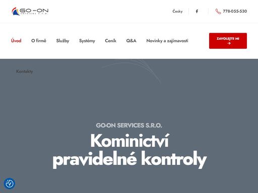 kominictví - go-on services s.r.o. - komín až na prvním místě - profesionální kominické služby v jihlavě a širokém okolí. Čištění, revize, vložkování a opravy komínů. rychlé objednání, férové ceny, odborný přístup.